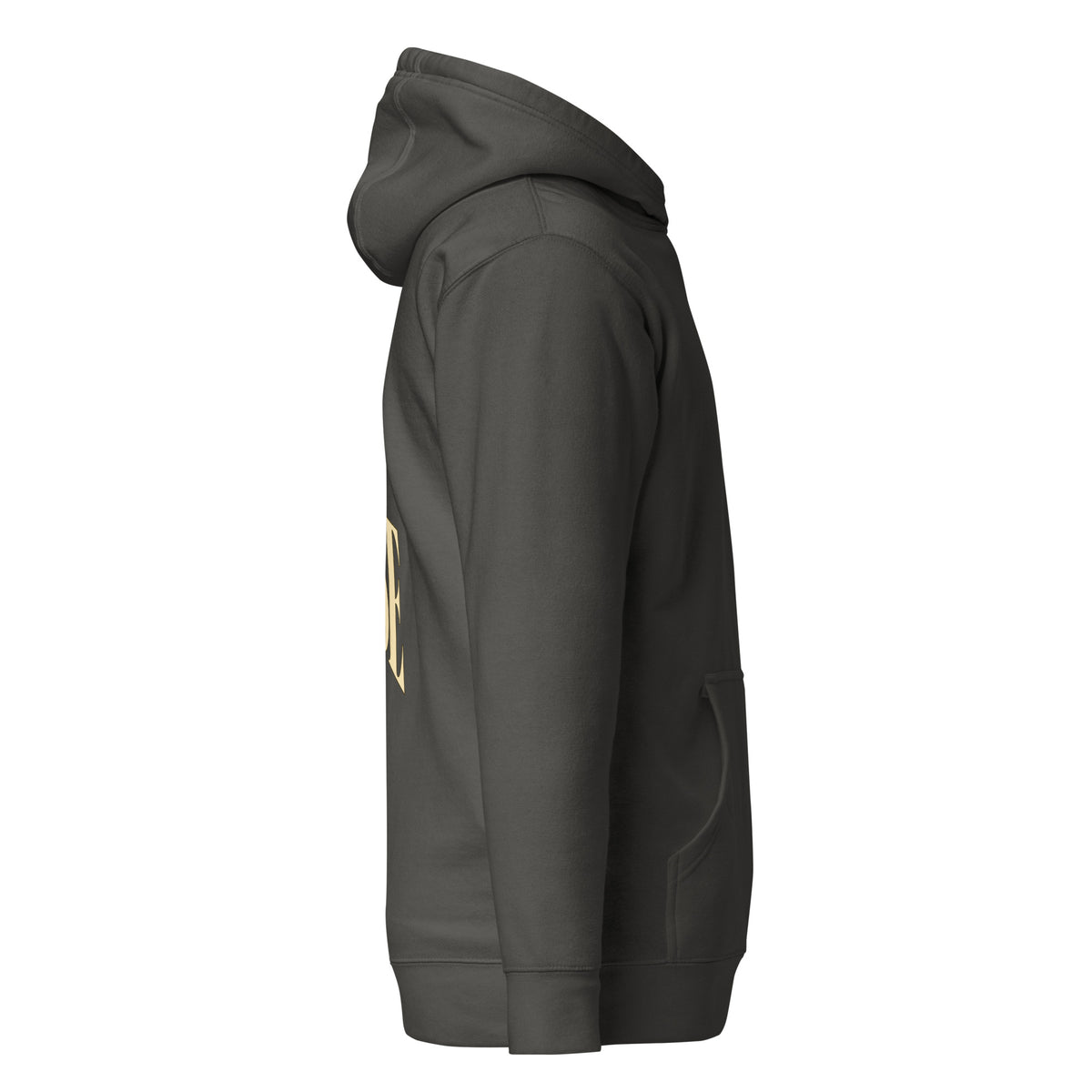 Vintage Black John 3:30 faith apparel hoodie, right side view